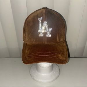 Crystal LA Velvet hat - Brown